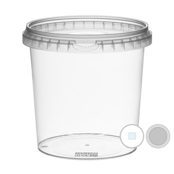 Tamperproof Containers w/ Clear Transparent PP Lid